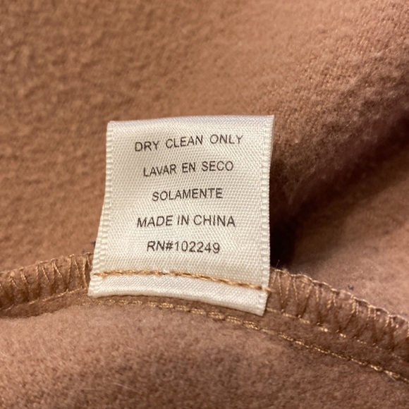 Skies are Blue Size Large Carmel Wool and polyester peacoat - Picture 7 of 7